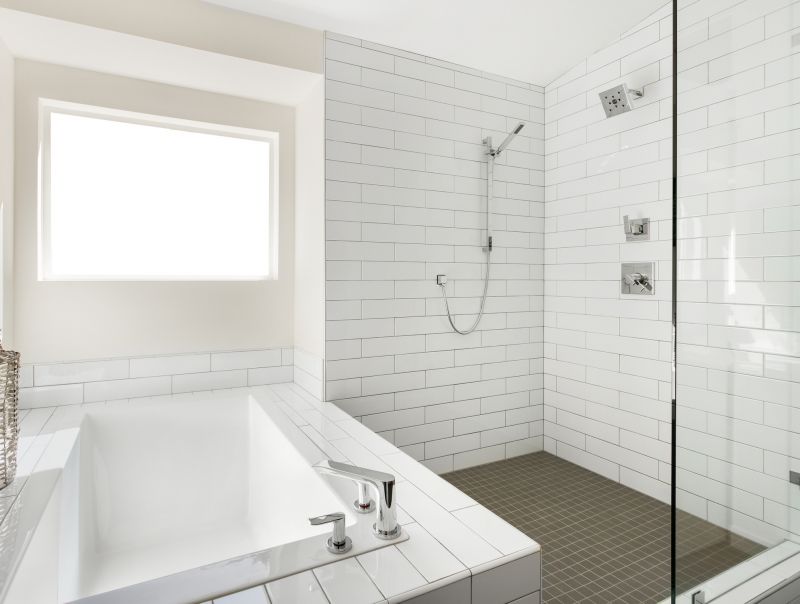 Walk-in Shower with Large-format Tiles